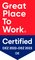 Certificato come "Datore di lavoro attraente" da Great Place to Work® Certificato come "Datore di lavoro attraente" da Great Place to Work®